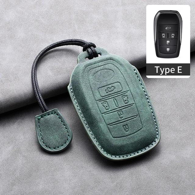 

Leather Car Key Case Cover for Toyota Alphard Vellfire Sienna Alphard Previa RAV4 for Prius Camry Corolla CHR C-HR Land Cruiser