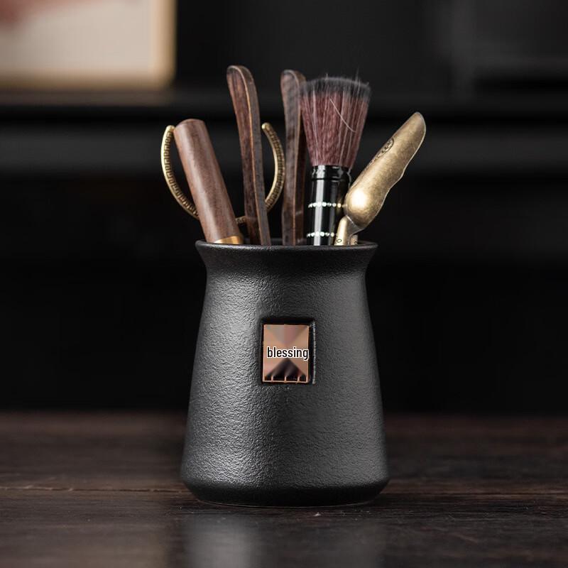 Handun Ebony Wood Six Gentlemen Gongfu Tea Tool Set