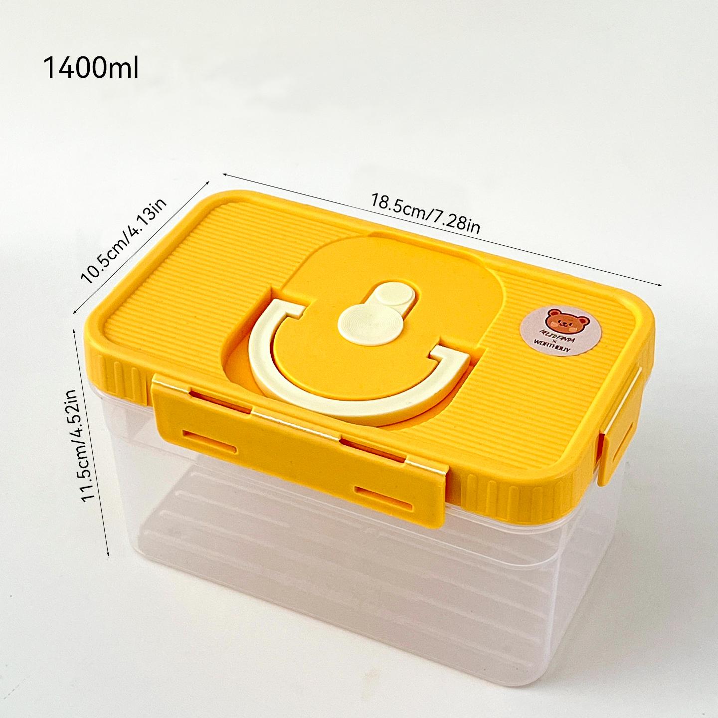 

Sealed Cereals Storage Box Transparent Plastic Sealed Food Jar With Handle Large Capacity Moisture-Proof Grain Storage Organizer