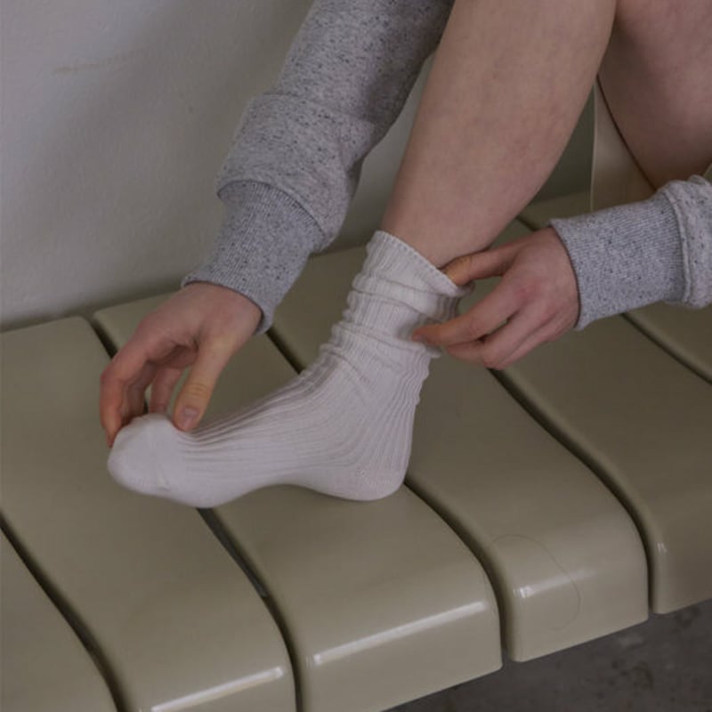 38comeoncommon ABC COMFORT SOCKS (White)