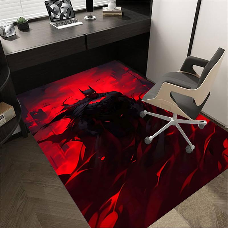 1pc Batman, Red_Sky Carpet, for Home & Office Decor, Desk Chair Carpet, Festive Gift,Conference Room CarpetL1093 60cm by 90cm
