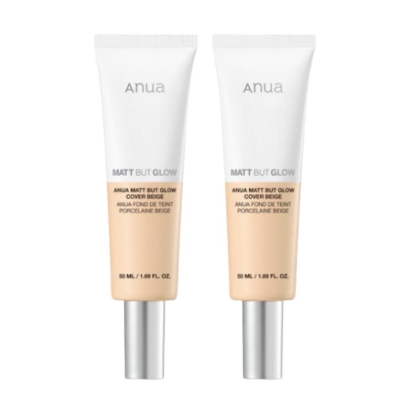 Anua Matte Blur Glow Cover Beige Sunscreen 50ml X2