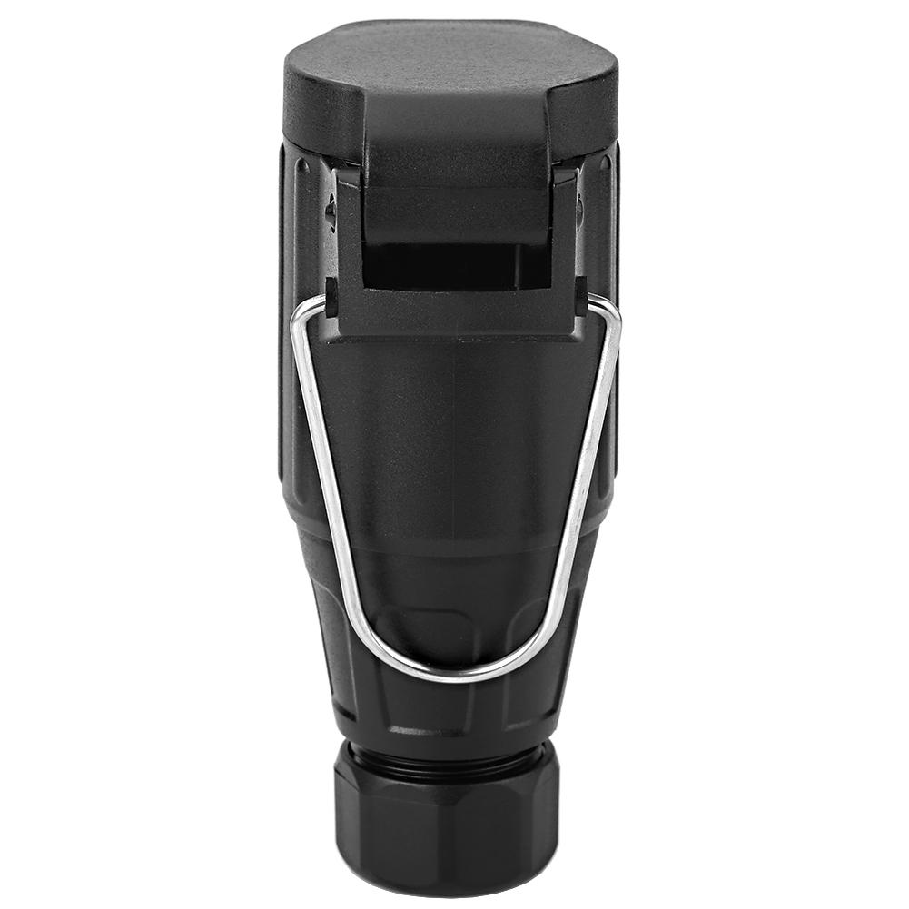 

12 В 13-контактный пластиковый разъем для прицепа, адаптер для подключения прицепа-фургона чёрный