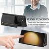 D15 For Samsung Galaxy S23 Ultra Case Retro PU+TPU Zipper Wallet Phone Cover with Kickstand