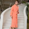 Extended Length Coral Fleece Bathrobe and Pajama Set for Men and Women - Plush, Thickened, Perfect for Winter and Autumn