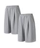 Beullaegmonseuteopis [2Pack] Cotton-Like Wide Bermuda Pants (Gray) / Bm260113