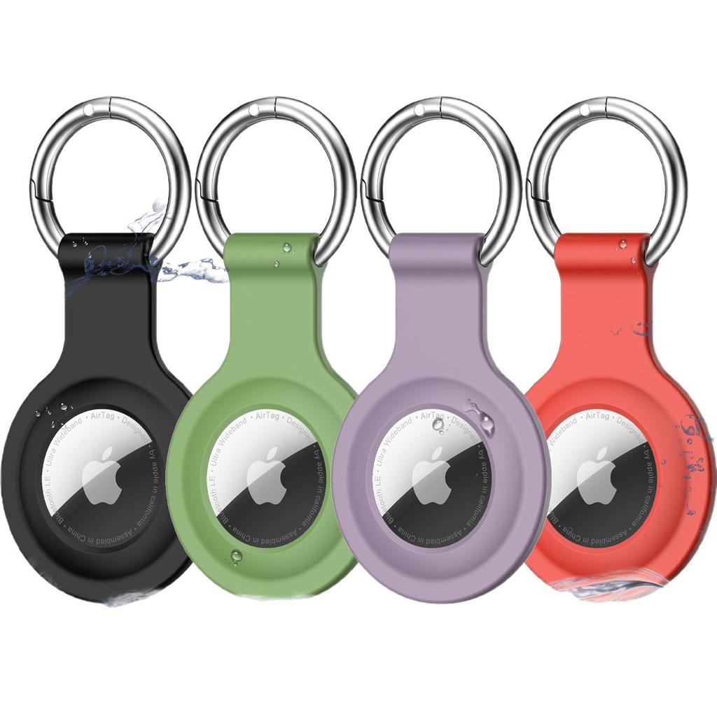 Compatible Silicone Waterproof Keychain Case for Apple AirTag 2 - Anti-Lost Protective Cover