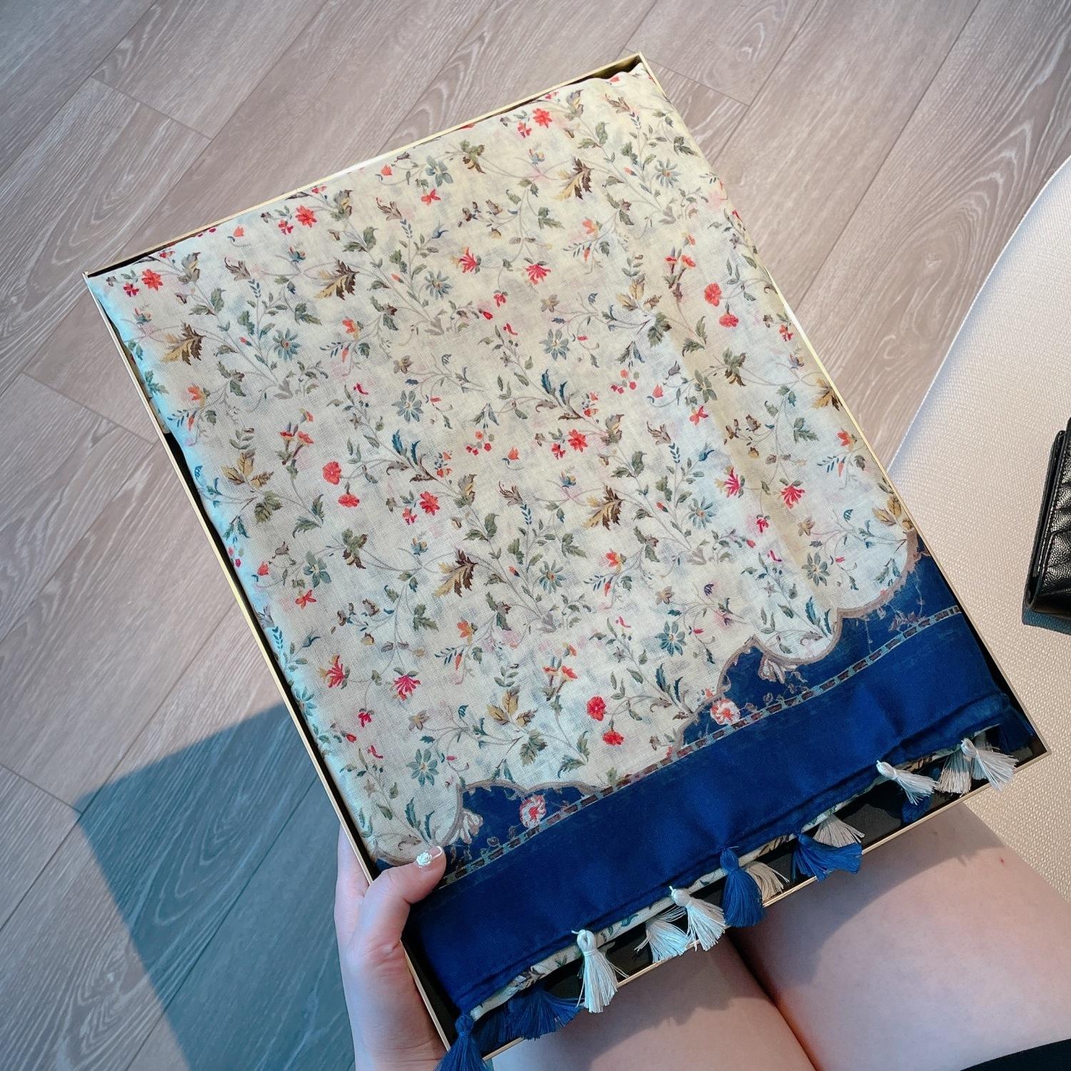 

Легкий Бавовняний та Льняний Шарф Жіночий Сільський Стиль Милий Захист від Сонця Пляжний Дорожній Шарф Шаль