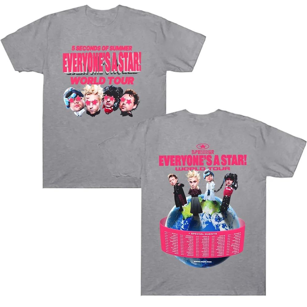 5 Seconds of Summer JEDER IST EIN STAR! T-Shirts 5SOS Welttournee 2026 T-Shirts Sommer Fan Geschenke Tees Damen Herren Mode Kleidung