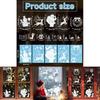 Christmas Window Decals Pvc Snowflake Reindeer Decor For Holiday Festivities