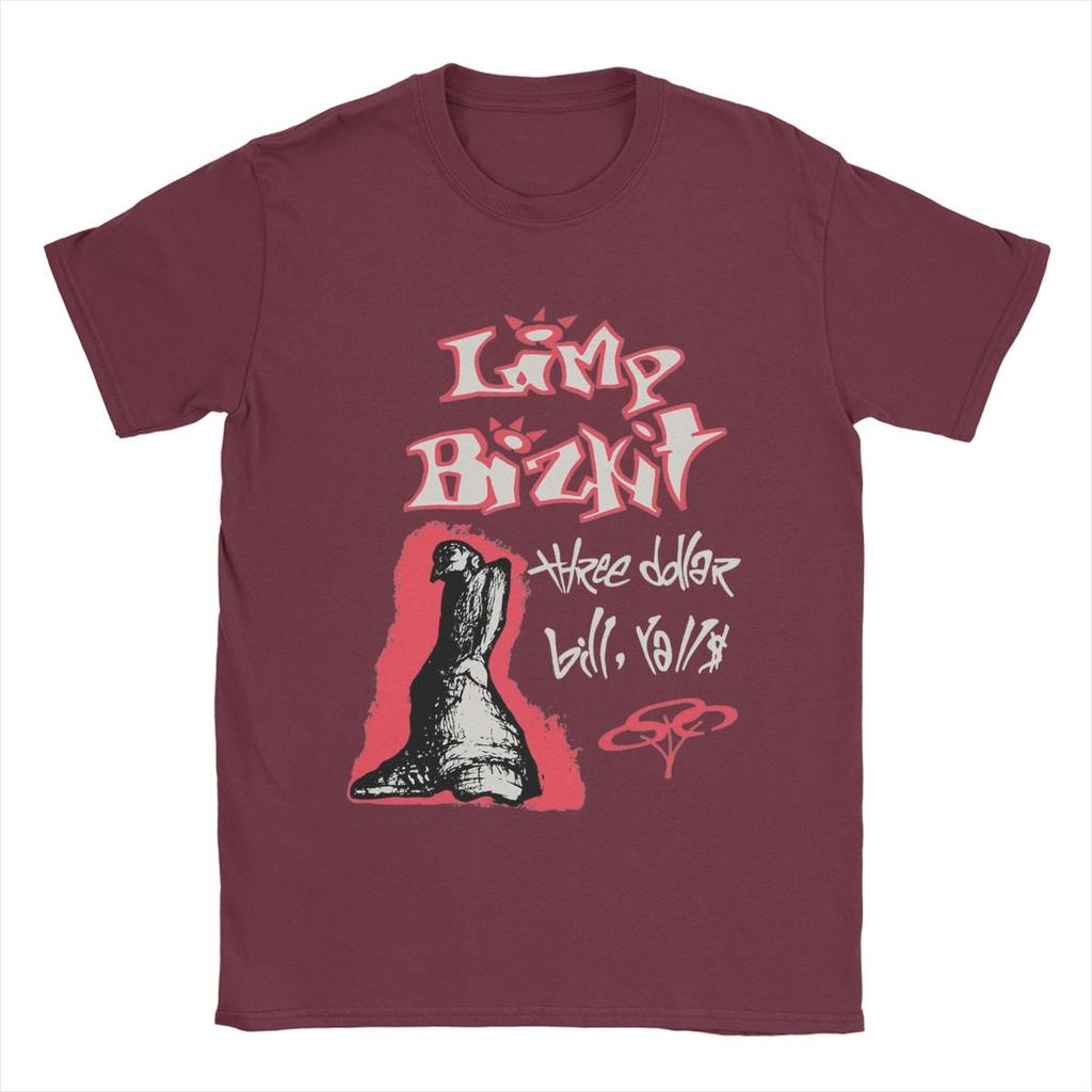 Vintage 1997 Limp Bizkit T-Shirt für Herren 100% Baumwolle Kreative T-Shirts Rundhals T-Shirt Kurzarm Tops Geschenkidee