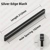 NAIERDI American Style Black Cabinet Handles Aluminum Alloy  Long Furniture Handle Kitchen Cupboard Pulls Drawer Knobs Hardware