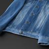 2024 Autumn/Winter New Trendy Brand Fashion Plush Large Denim Jacket, Washed Collar Top, Jacket For Men