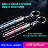 Car Anti-static Keychain Electrostatic Discharger Static Rod Keyring for Touching of Static Sensitive Equipment Car Accessories