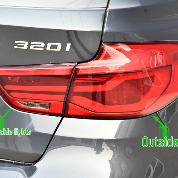 BMW 3 Series GT (2017-2019) Rear Taillight Lens Cover - Red Transparent Shell