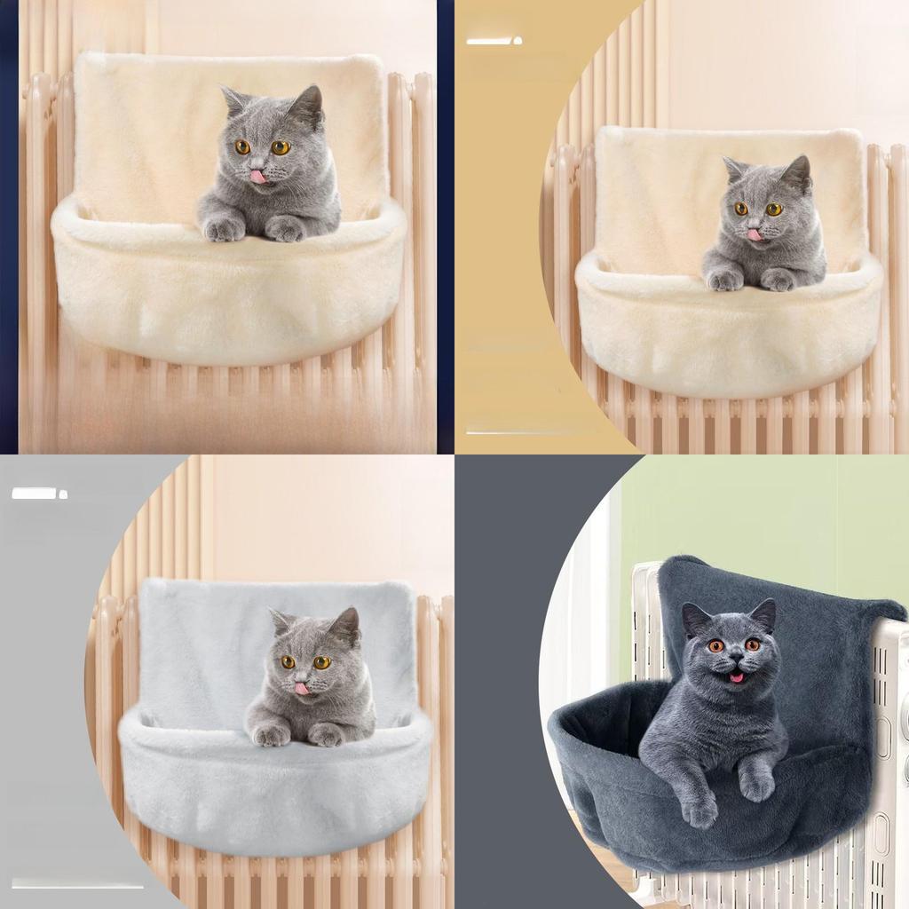 Pet Bed Hanging Style Plush Fabric Warm Cat Bed For Indoor And Outdoor Use