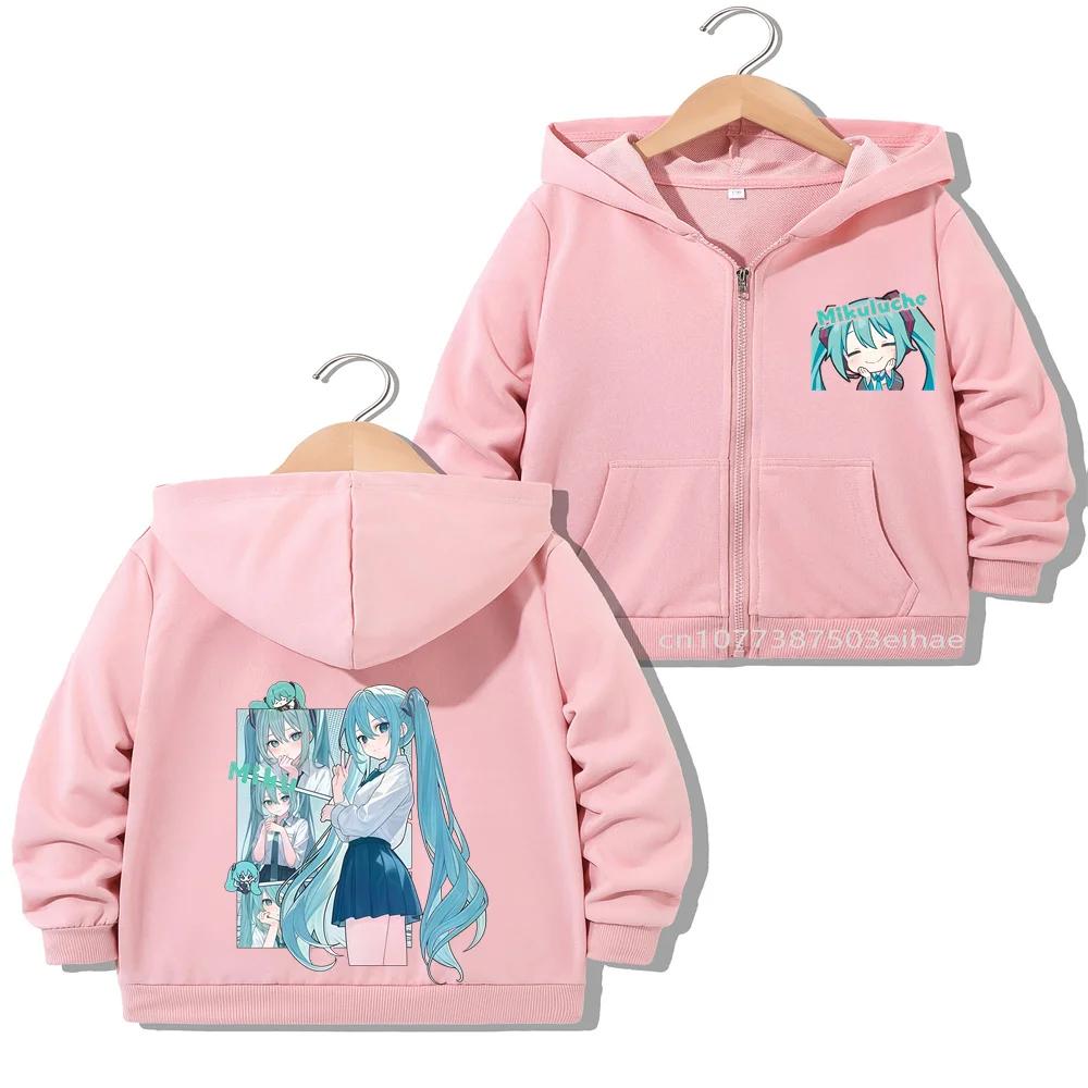Children Casual Daily Wear Jacket Tops Cartoon Figure Printed Overcoat Kids Autumn Outerwear Zipper Style