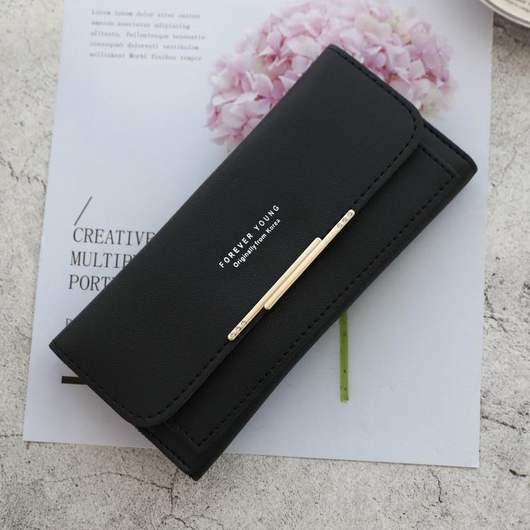 

Wallet Female Long New Large Capacity Multi-Card Position Stylish Simple Versatile Folding Clutch Wallet
