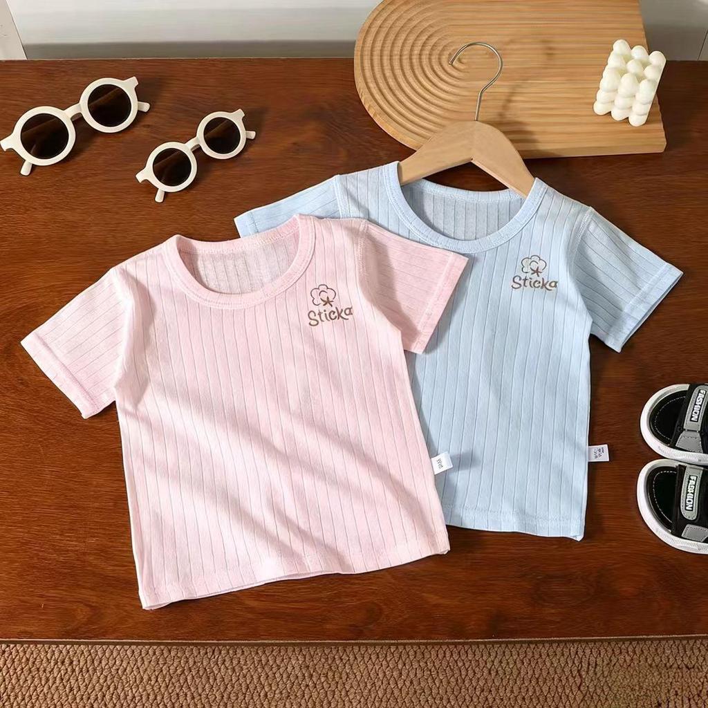 Kinder Sommer-Pyjama aus reiner Baumwolle - Kurzarm & Dünn für Jungen & Mädchen