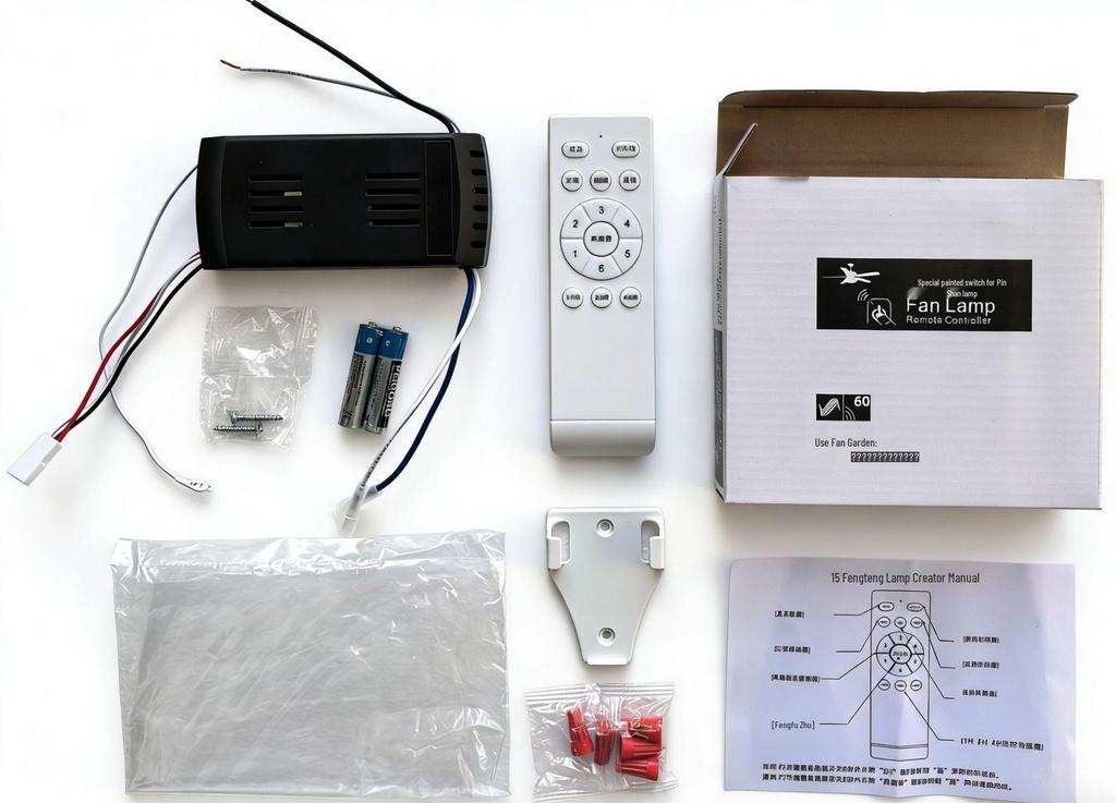 35W Variable Frequency DC Ceiling Fan Light with Invisible Blades and Six-Speed Universal Remote Control