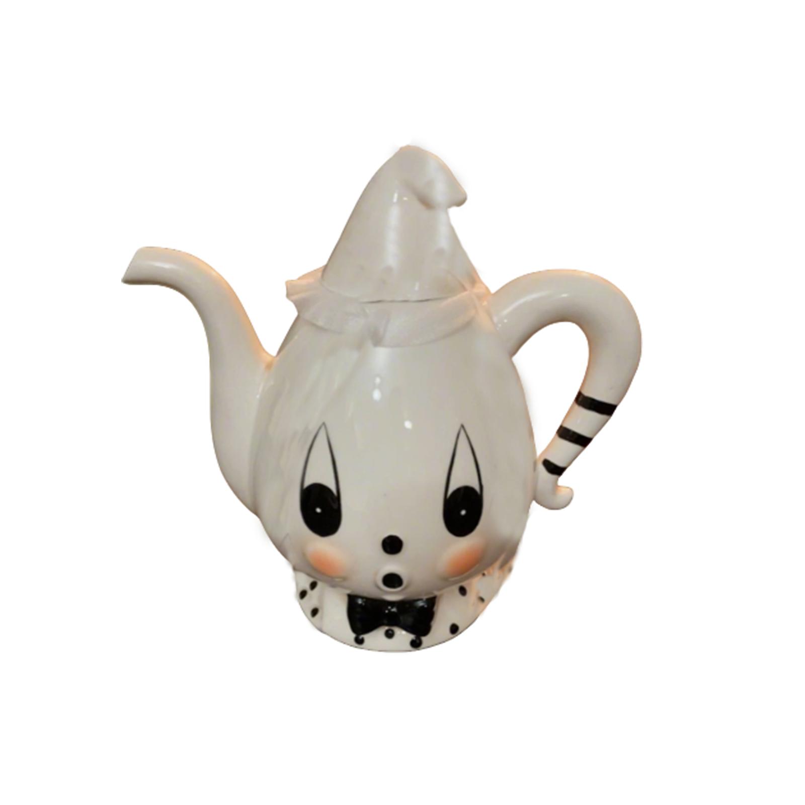 

Halloween Home Decorations, Cute Halloween Teapot. 8 Inches Tall. Halloween Items One Size
