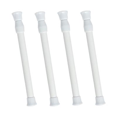 4er-Pack Modifizierbare Spannstangen für Duschvorhänge und Fenstergardinen, Oxidationsbeständiges PVC, Badezimmerinstallation