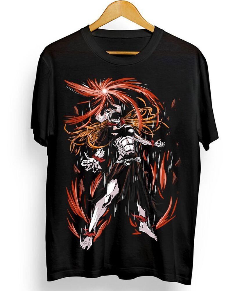 Bleach Ichigo Kurosaki T-Shirt Manga Strip Horror Anime Geschenk Shirt Tee Alle Größen