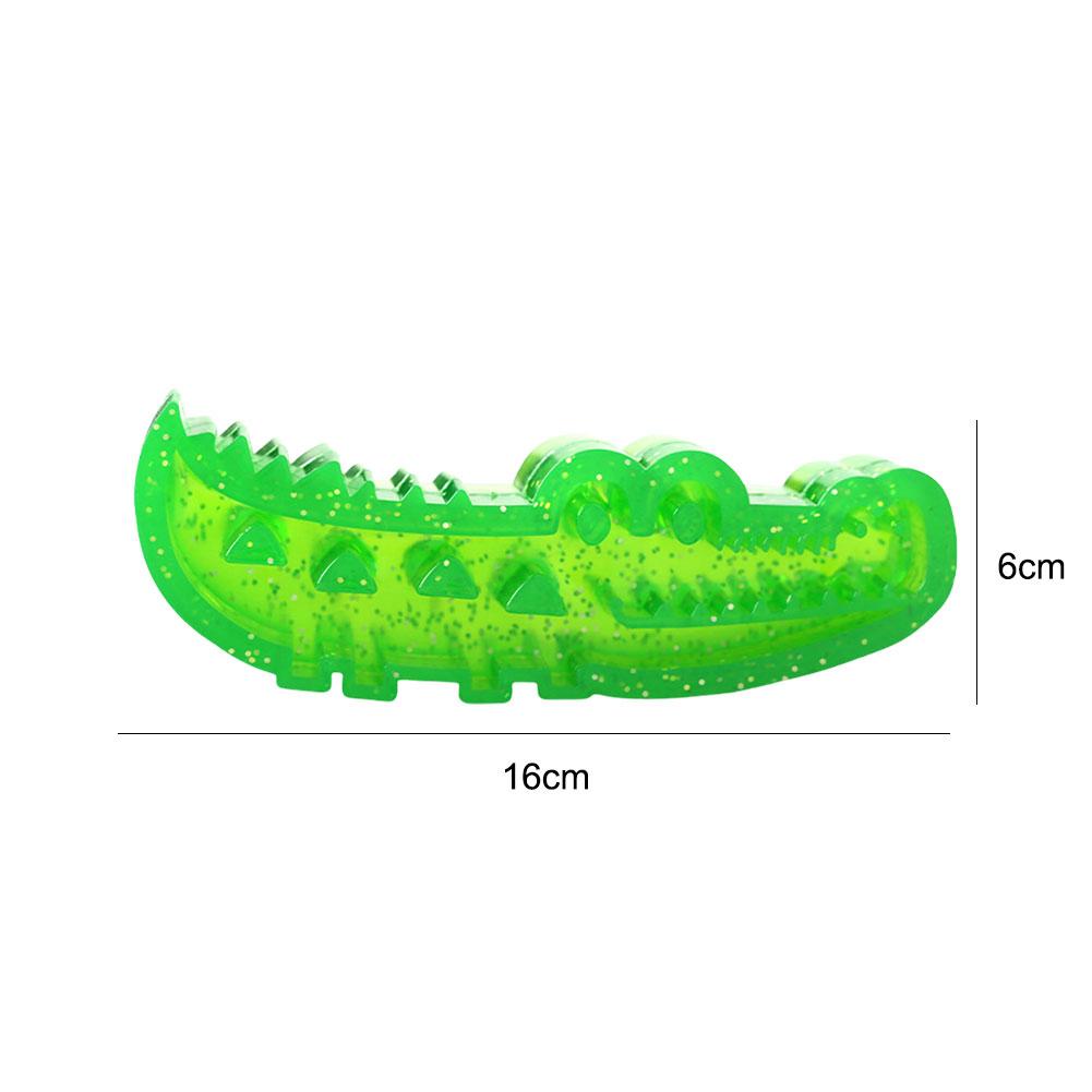 Slow-Feed Chew & Fetch Crocodile Dog Toy Cute Chew Toys Interactive Dog Puzzle Toy for All Breed Sizes Dog