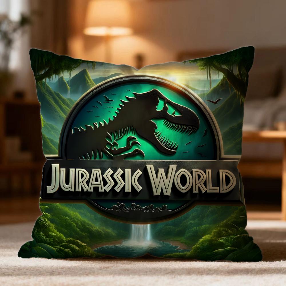 Hot JJurassic Worlder Cushion Cover Soft Washable Pillow Case Multi-Scene for Couch Bed Travel Office Use
