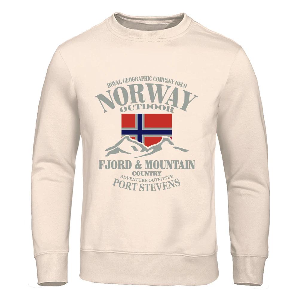 Norway Fjord Mountain Prints Hoodies Forautumn Street S-Xxl Hoodie Loose Fashion Hoody Cartoons Casual Clothing Women