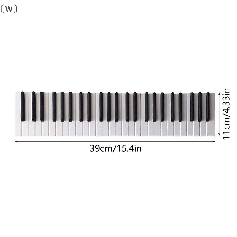 Piano Key Wall Mounted Coat Rack Hook 39cm Decorative For Home Office Bedroom Wall Art Home Gift Hanger