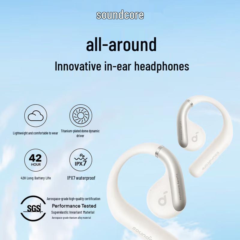 Soundcore AeroFit Open-Ear Bluetooth Headphones