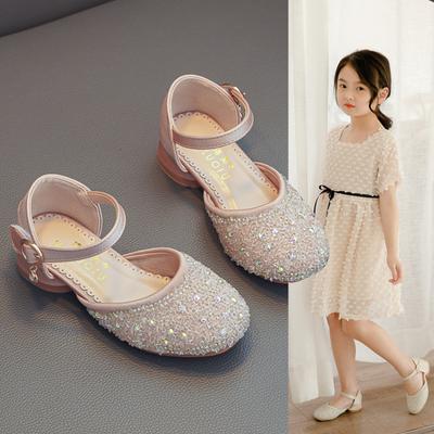 Scarpe da ballo in cristallo per bambini scarpe da principessa singole
