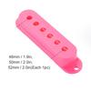 3Pcs Plastic Single Coil Pickup Covers 48mm 50mm 52mm Replacement for Electric Guitar(Pink)