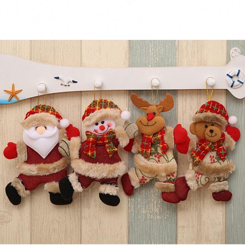 Weihnachtsmann-Schneemann-Weihnachtsbaum-Anhänger-Puppen-Hängedekoration