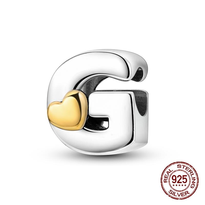 

Copper Letter A-Z Alphabet Charm Name Beads Fit 4Mm Hole Diameter Bracelets Charms For Women Diy Pendant Making Jewelry