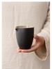 Elegant Black Ceramic Gong Dao Bei Tea Dispenser with Eagle Beak Design for Gongfu Tea Sets