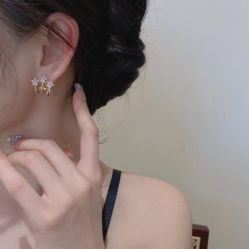 Boucles d'oreilles de luxe tendance 2024 accrocheuses pour femmes: Boucles d'oreilles à clous tendance et polyvalentes pour l'automne et l'hiver