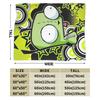 Invaders Zims Alien Cartoon Blanket Quality Warm Soft  Throw Blanket Winter Picnic Couch Bed Fluffy Bedspread
