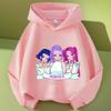 Children's Sweatshirt Korean Wave Demon Hunter Print Fashion Casual Movie Round Neck Girl Casual Clothing