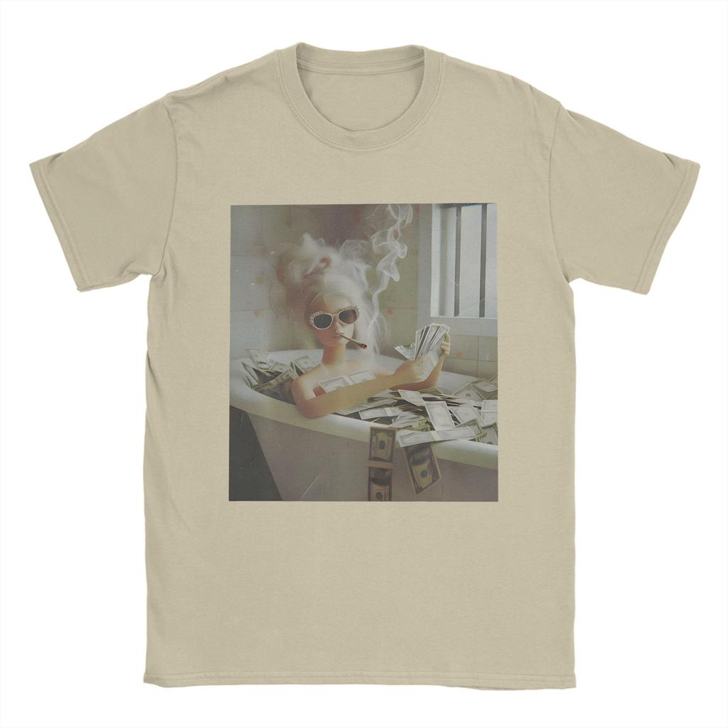 Harajuku TShirt Beach Distressed Doll Face Meme TShirts 100 Cotton Tshirt for Unisex Awesome Cheap Print Short Sleeve Tees