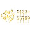 Numbers Birthday Cake Candle Holder Set Acrylic Cake Topper Reusable Party Cake Accessories for Birthdays Anniversaries Weddings
