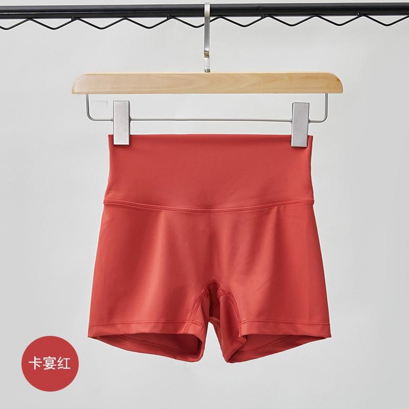 Sports Shorts Spring and Summer New Solid Color Yoga Shorts Tight High Waist Elastic Sports Fitness Three-point Yoga Pants Women