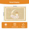 Islamic Style Moon Architecture Linen Table Mat Middle East Ramadan Rectangular Heat-resistant Placemat Accessories Cute Gifts