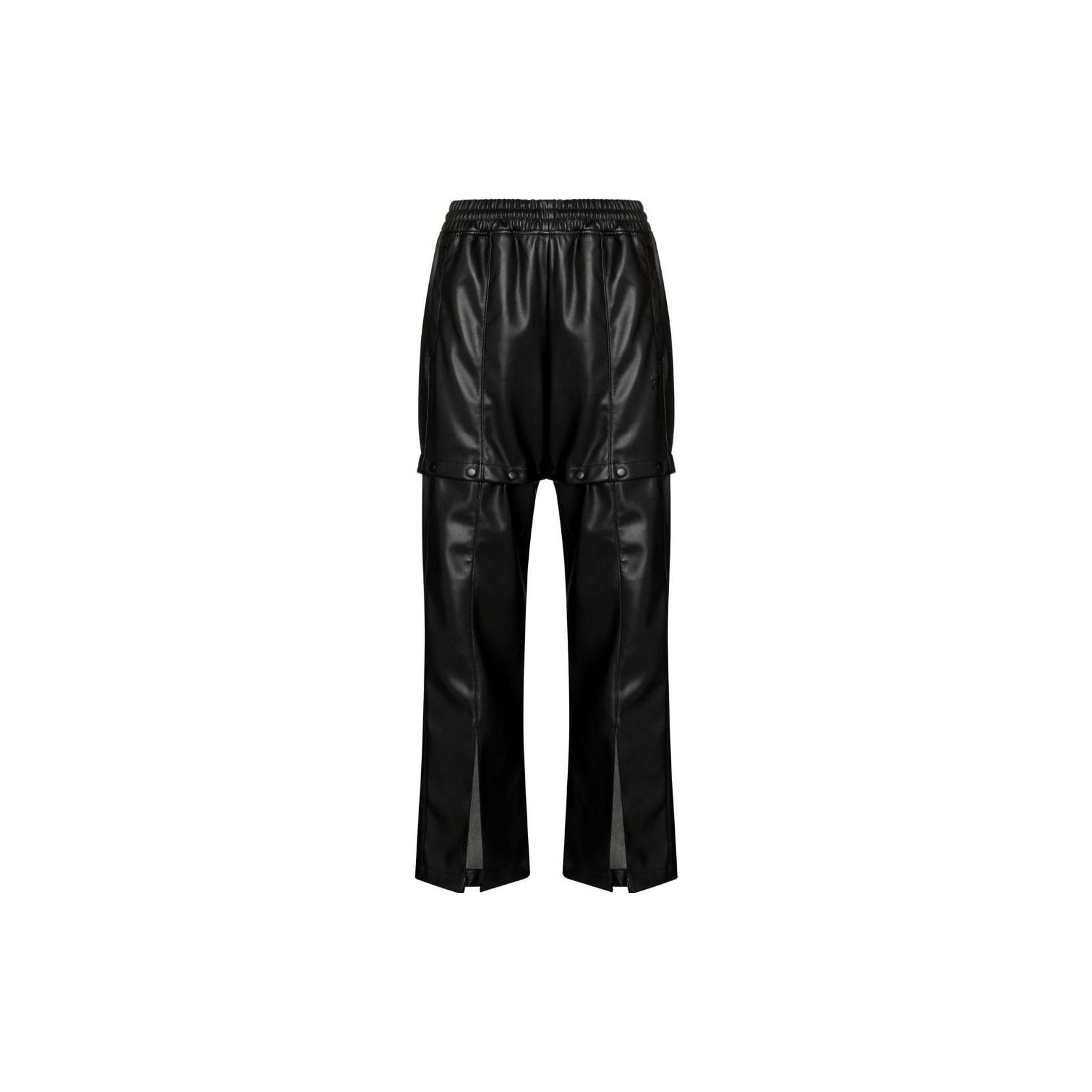 Adidas Originals Always Original Faux Leather Track Pants Women Black HF2017 L