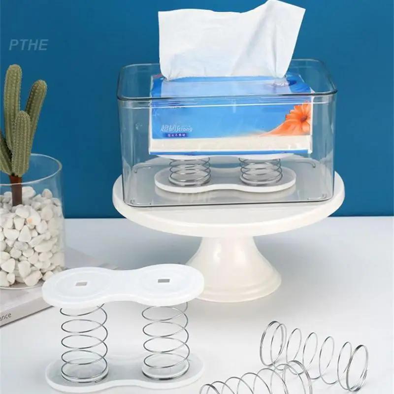 Automatic Lifting Assistance, Handkerchief Container, Spring Rack, Kitchen Storage, Elastic Tissue Dispenser Servilletero