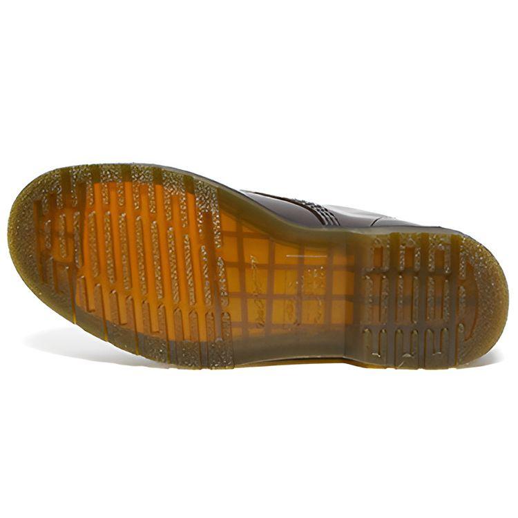 Dr. Martens Kožené Vintage Lesklé 6-dírkové Kotníkové Boty Unisex tmavě červené 27282626