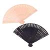 Vintage Hollow Carved Wooden Folding Hand Fan Chinese Style Bamboo Fan For Wedding Valentine'S Day Party Decor Summer Cooling