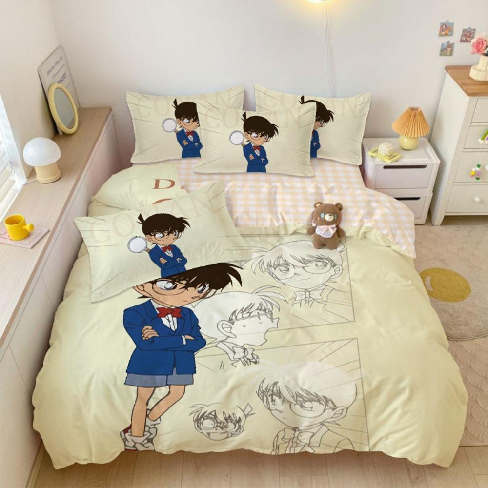 Anime Duvet Cover Pillowcase Bedding BoyGirl Bedroom Decoration Children-Gift Single Double Large SizeZip Duvet Cover