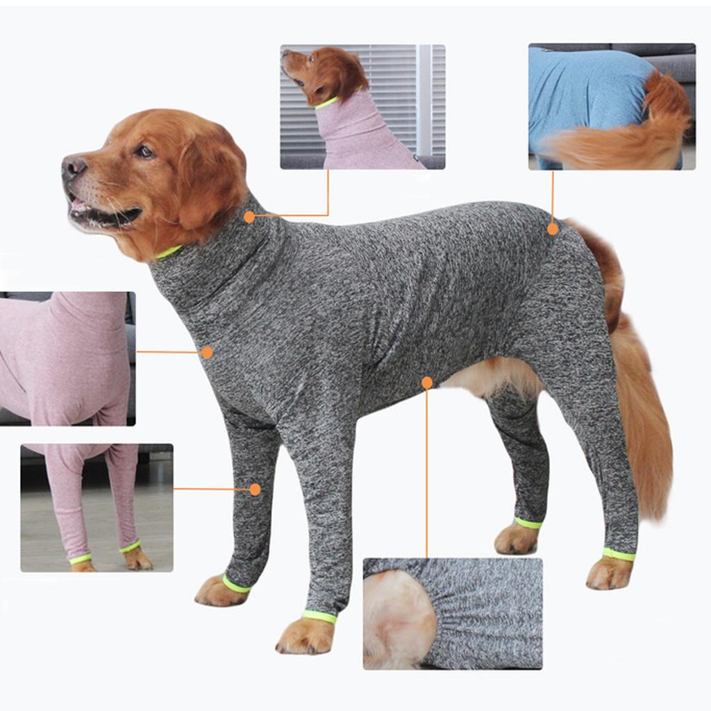 Dog Elastic Jumpsuit Jumper Pullover Clothing Apparel Plain Apparel for Spring Winter Multiple Size Winter Apparel